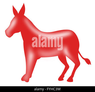 Mascotte âne démocrate