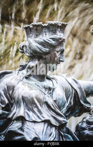 Queen.fontaines ornementales du Palais d'Aranjuez, Madrid, Espagne Banque D'Images