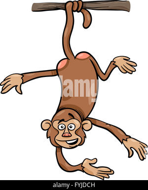 Direction générale de l'illustration cartoon monkey le Banque D'Images