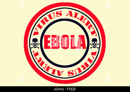 Alerte au Virus Ebola, Danger Banque D'Images