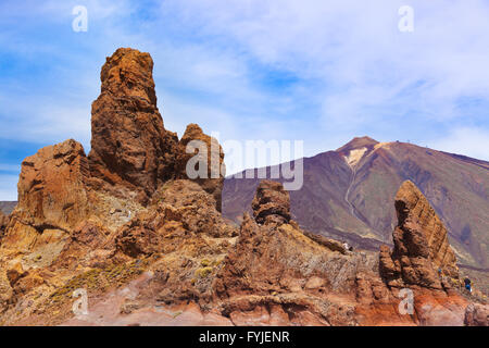 Volcan Teide à Rock à Tenerife - Canary Island Banque D'Images