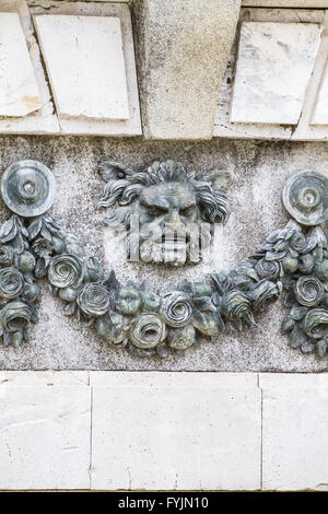 Gargoyle.monument.fontaines ornementales du Palais d'Aranjuez, Madrid, Espagne Banque D'Images