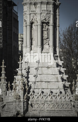 Monument Colon. Statue. Christophe Colomb (Cristobal Colon en espagnol) Banque D'Images