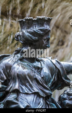 Queen.fontaines ornementales du Palais d'Aranjuez, Madrid, Espagne Banque D'Images