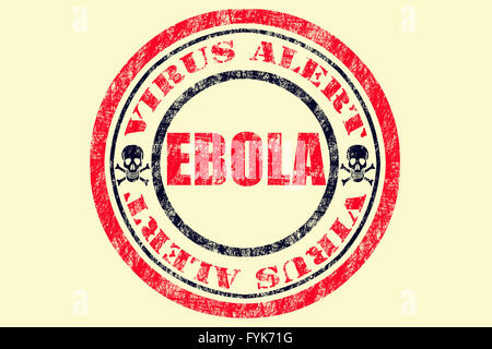 Alerte au Virus Ebola, Danger Banque D'Images