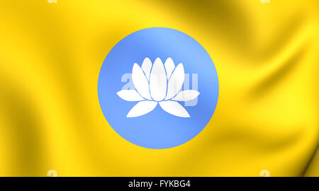 République de Kalmoukie Drapeau Banque D'Images