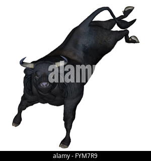 Bucking Bull - 3D render Banque D'Images