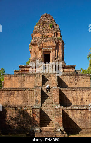 Baksei Chamkrong temple (construit 944-968AD) Site du patrimoine mondial d'Angkor, Siem Reap, Cambodge (MR) Banque D'Images