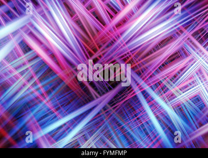 La lumière traversant l'arrière-plan des pistes Banque D'Images