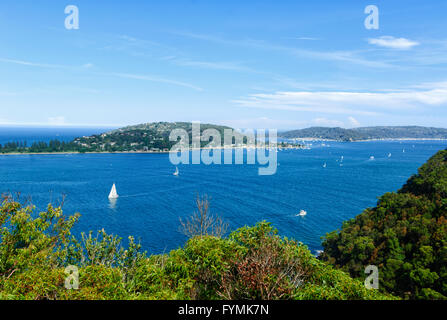 Vue de l'Ouest Chef Lookout, Ku-ring-gai Chase National Park, New South Wales, Australie Banque D'Images