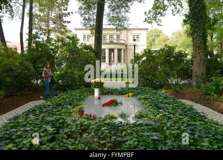 Grab Richard Wagner, Villa Wahnfried, Richard-Wagner-Strasse, Bayreuth, Bayern, Deutschland Banque D'Images