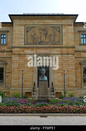 Bueste, Ludwig II von Bayern, Villa Wahnfried, Richard-Wagner-Strasse, Bayreuth, Bayern, Deutschland Banque D'Images