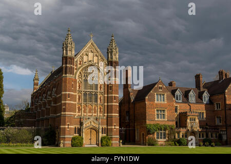 Beaux endroits autour de la célèbre Selwyn College à l'Université de Cambridge, Royaume-Uni Banque D'Images