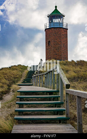 Phare à Kampen - Sylt, Allemagne Banque D'Images