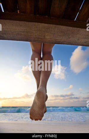 Sur la plage Banque D'Images