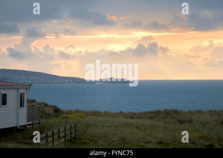 La baie de St Ives (Cornish : Cammas une Tewyn, sens de la baie des dunes de sable) est une baie sur la côte Atlantique du nord-ouest de Cornwall. Banque D'Images