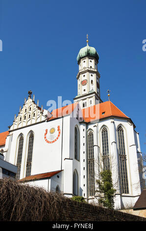 L'abbaye de Saint Ulrich et de Saint Afra (16e siècle) de la vieille ville d'Augsbourg, Bavière, Allemagne Banque D'Images