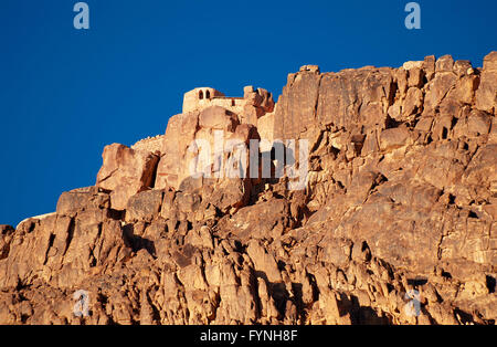 Chapelle Orthodoxe grecque sur le mont Sinaï / Moïse montagne à 2285m en Egypte Banque D'Images