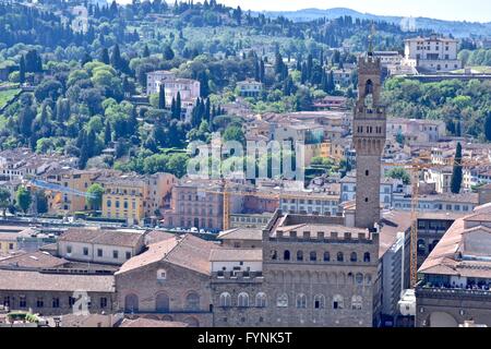 Cityscape Vue de dessus, Florence Italie Banque D'Images