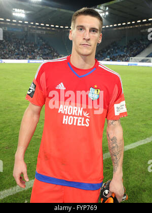 Le gardien Kevin Kunz (Chemnitzer FC) Banque D'Images