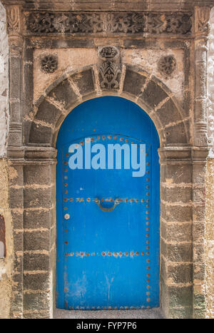 Portes anciennes, Essaouira, Maroc Banque D'Images