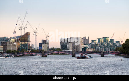 Avis de réaménagement Londres neuf Elms Banque D'Images