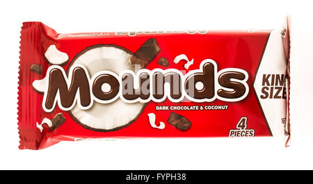 Winneconni, WI - 19 juin 2015 : Mounds candy bar Banque D'Images