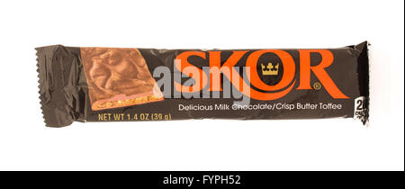 Winneconni, WI - 19 juin 2015 : candy bar Skor Banque D'Images