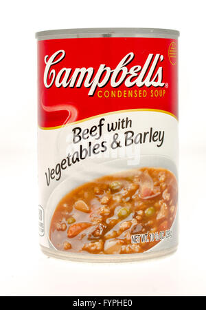 Winneconne, WI - 21 Nov 2015 : un peut de Campbell's de boeuf aux légumes soupe Banque D'Images