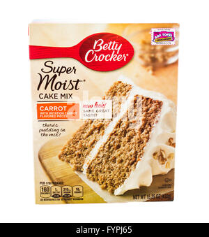 Winneconne, WI - 5 Février 2015 : Fort de Betty Crocker Carrot Cake Mix. Banque D'Images