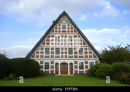 Maison à colombages, Holstein en Allemagne Banque D'Images