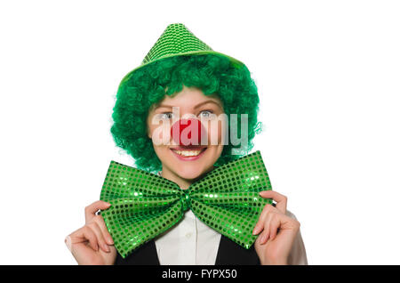 La personne drôle de concept de vacances saint Patrick Banque D'Images