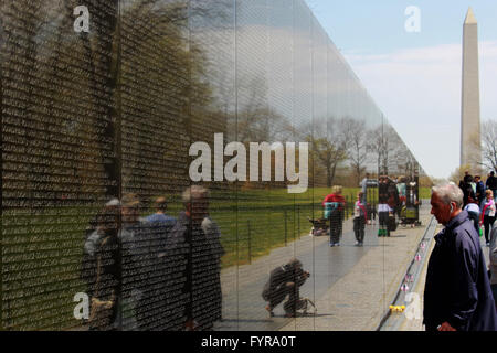 Vietnam Memorial washington dc brian mcguire Banque D'Images