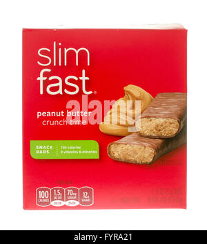 Winneconne, WI - 26 Nov 2015 : Fort de Slim Fast peanut butter bar Banque D'Images