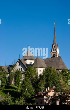 Église de S. Vigilio en Moena Trentin-Haut-Adige. Banque D'Images