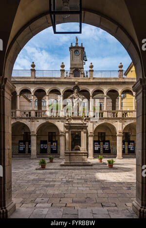 L'hôpital de Sant Pau i de la Santa Creu, Barcelone, Catalogne, Espagne Banque D'Images