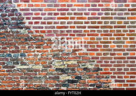 Texture mur de briques colorées Banque D'Images