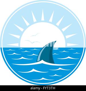 Logo requin illustration Illustration de Vecteur