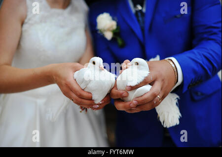 Un mariage à Colombes Banque D'Images