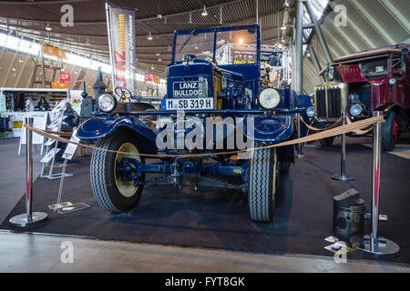 Le tracteur Lanz Bulldog D2531 (deux-temps chaud, moteur de l'ampoule), fabriqué par Heinrich Lanz AG à Mannheim, 1939. Banque D'Images