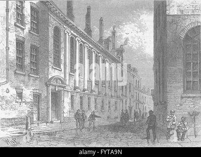 UPPER THAMES STREET : Le Merchant Taylors' School, Suffolk Lane. Londres, c1880 Banque D'Images