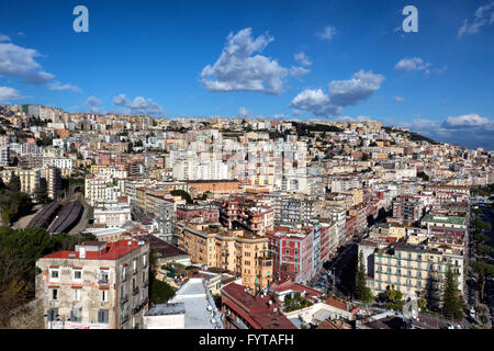 Naples (Italie) - Vue de zone Chiaia Banque D'Images