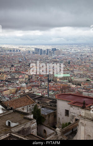 Naples (Italie) - Vue de San Martino Banque D'Images