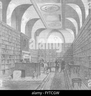 BUCKINGHAM PALACE : La bibliothèque du roi, Buckingham House, 1775. Londres, c1880 Banque D'Images