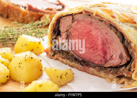 Wellington boeuf traditionnel facile Banque D'Images