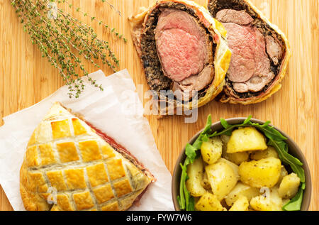 Wellington boeuf traditionnel facile Banque D'Images