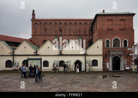 Ancienne Synagogue (Synagoga), monument, Musée Juif de Kazimierz, ville de Cracovie, Pologne Banque D'Images