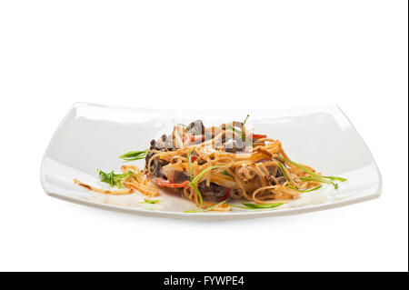 Des plats de viande avec légumes et épices Banque D'Images