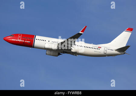 Norwegian Air Shuttle Boeing 737-800 Flugzeug Banque D'Images