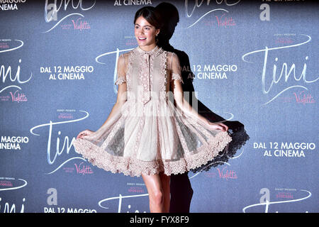 Rome, Italie. 29 avril, 2016. L'actrice Martina Stoessel assiste à la Tini photocall dans Grand Hotel Parco dei Principi à Rome Crédit photo : Giuseppe Maffia/Alamy Live News Banque D'Images